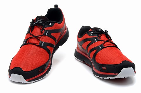 chaussure salomon rouge
